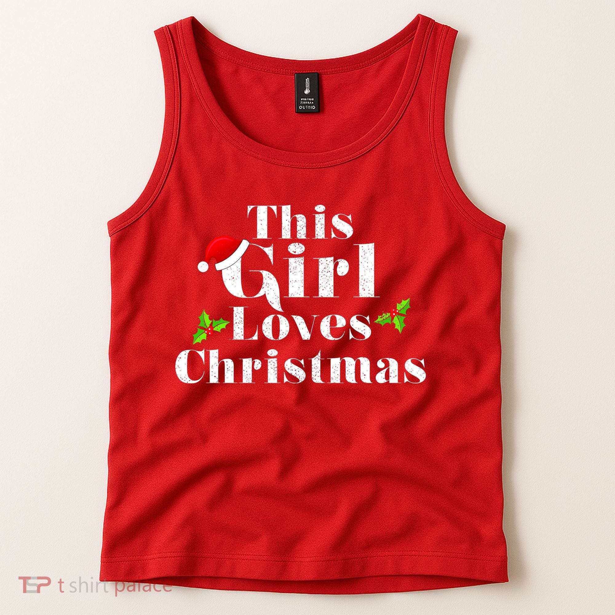This Girl Loves Christmas Cute Tank Top