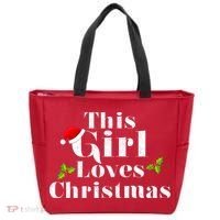 This Girl Loves Christmas Cute Tote Bag thumb 0