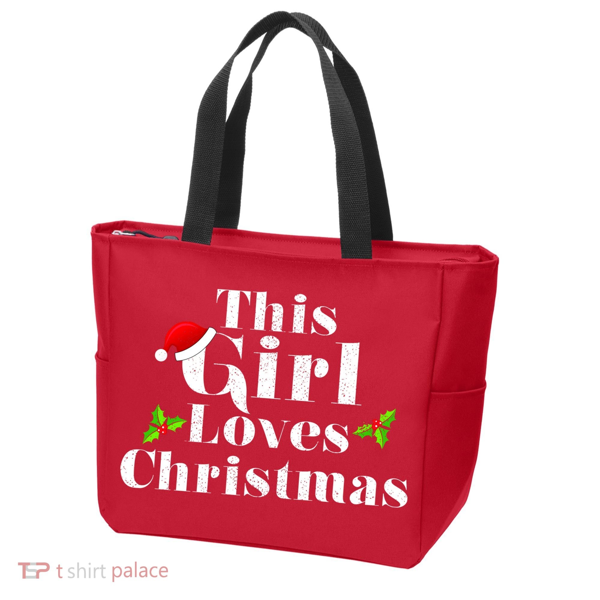 This Girl Loves Christmas Cute Tote Bag