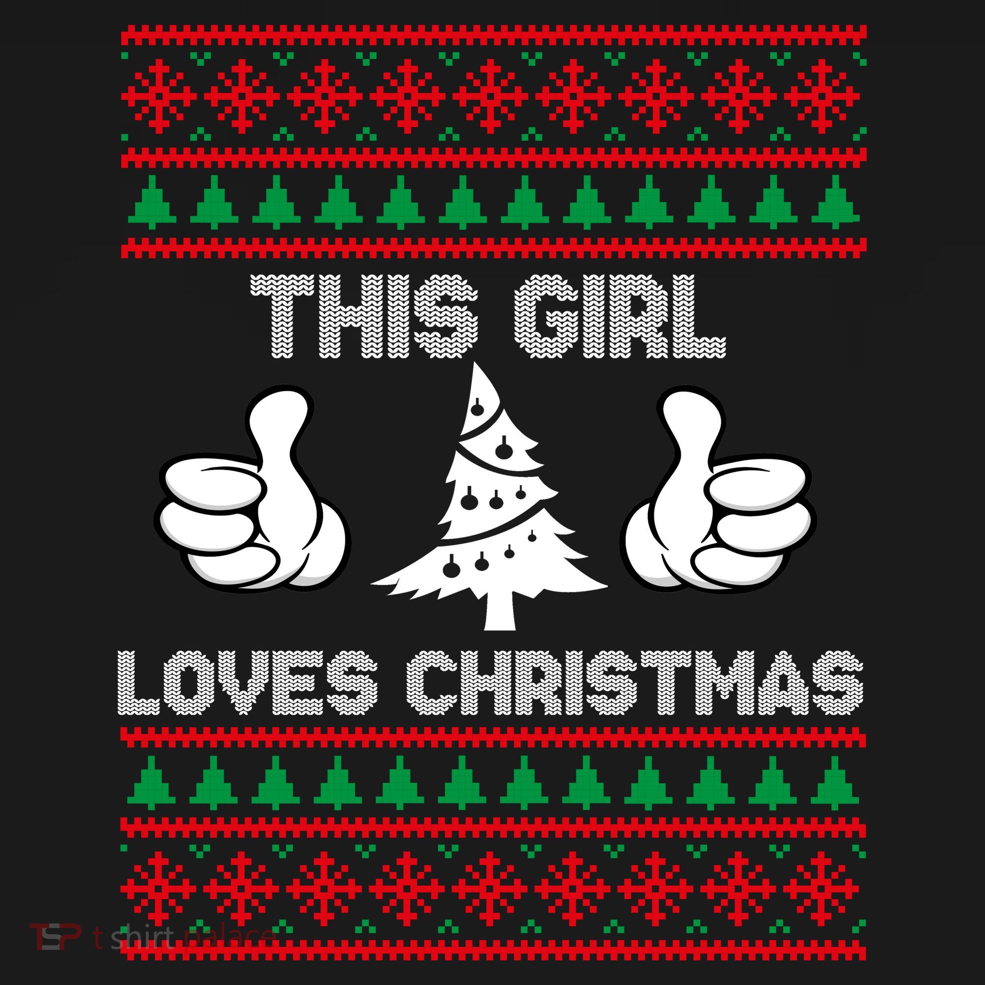 This Girl Loves Christmas Ugly Christmas Hoodie