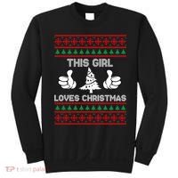 This Girl Loves Christmas Ugly Christmas Sweatshirt thumb 0