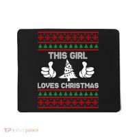 This Girl Loves Christmas Ugly Christmas Mousepad thumb 0