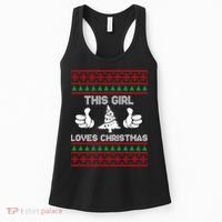 This Girl Loves Christmas Ugly Christmas Women's Tank Top thumb 0