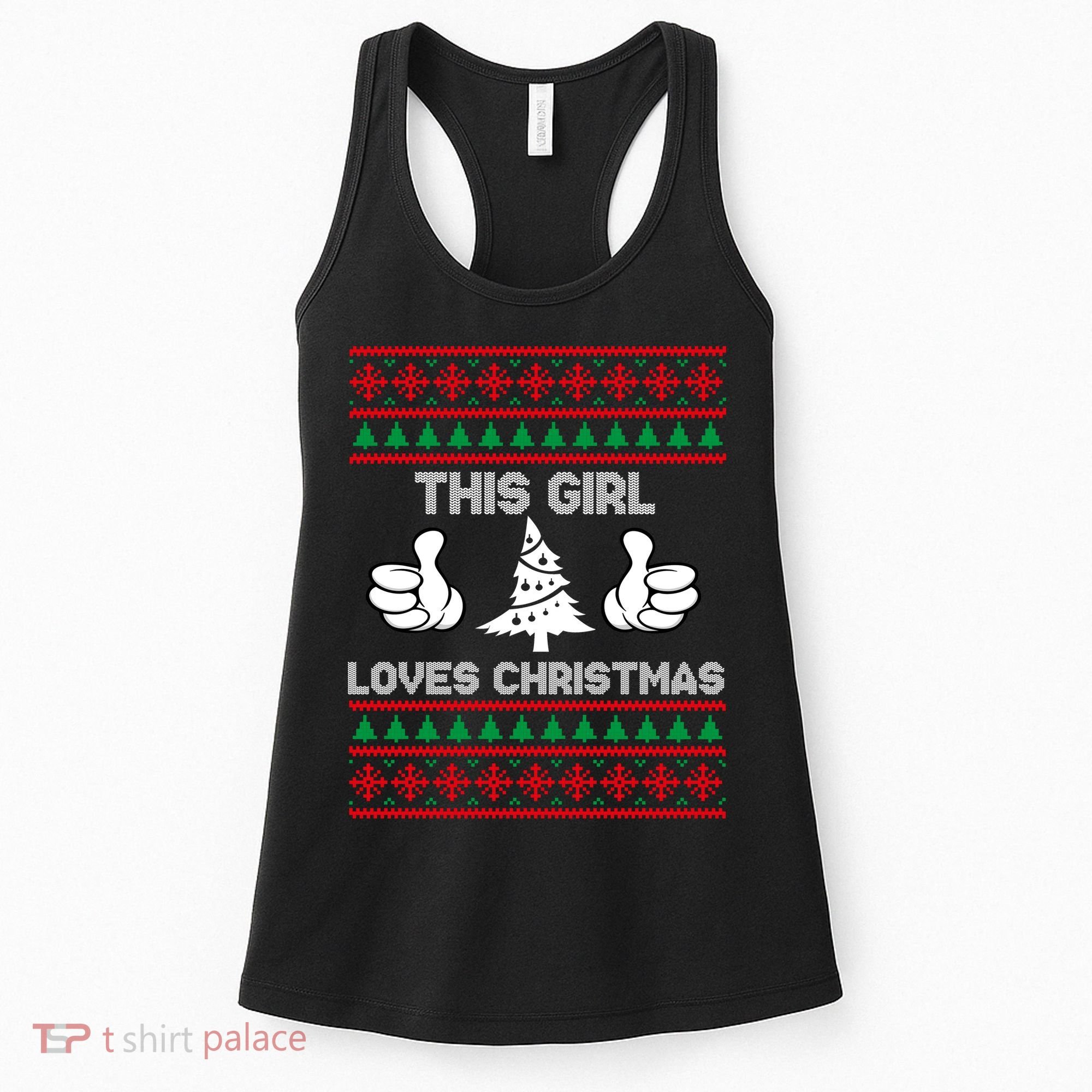 This Girl Loves Christmas Ugly Christmas Women's Tank Top