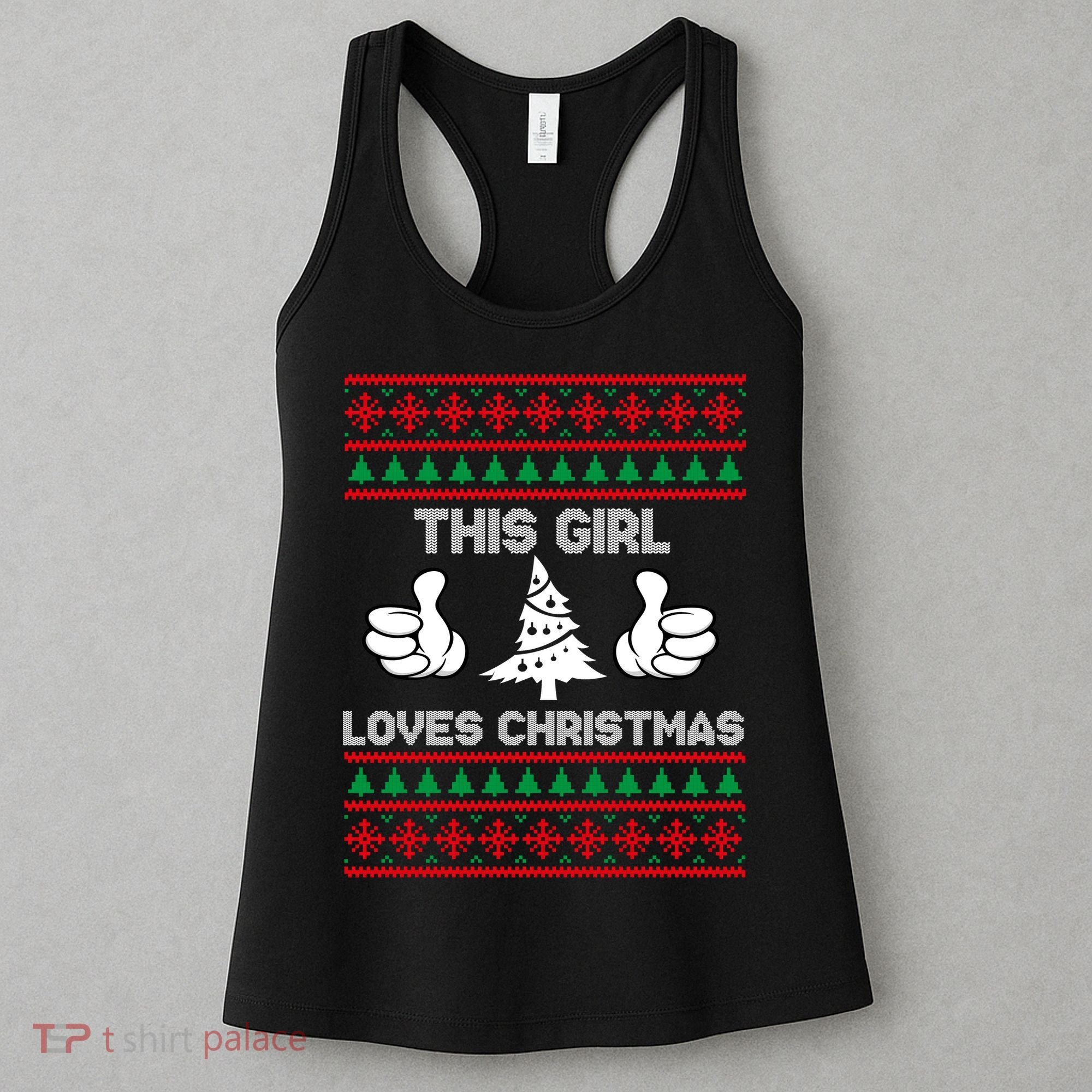 This Girl Loves Christmas Ugly Christmas Women's Tank Top