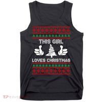 This Girl Loves Christmas Ugly Christmas Tank Top thumb 0