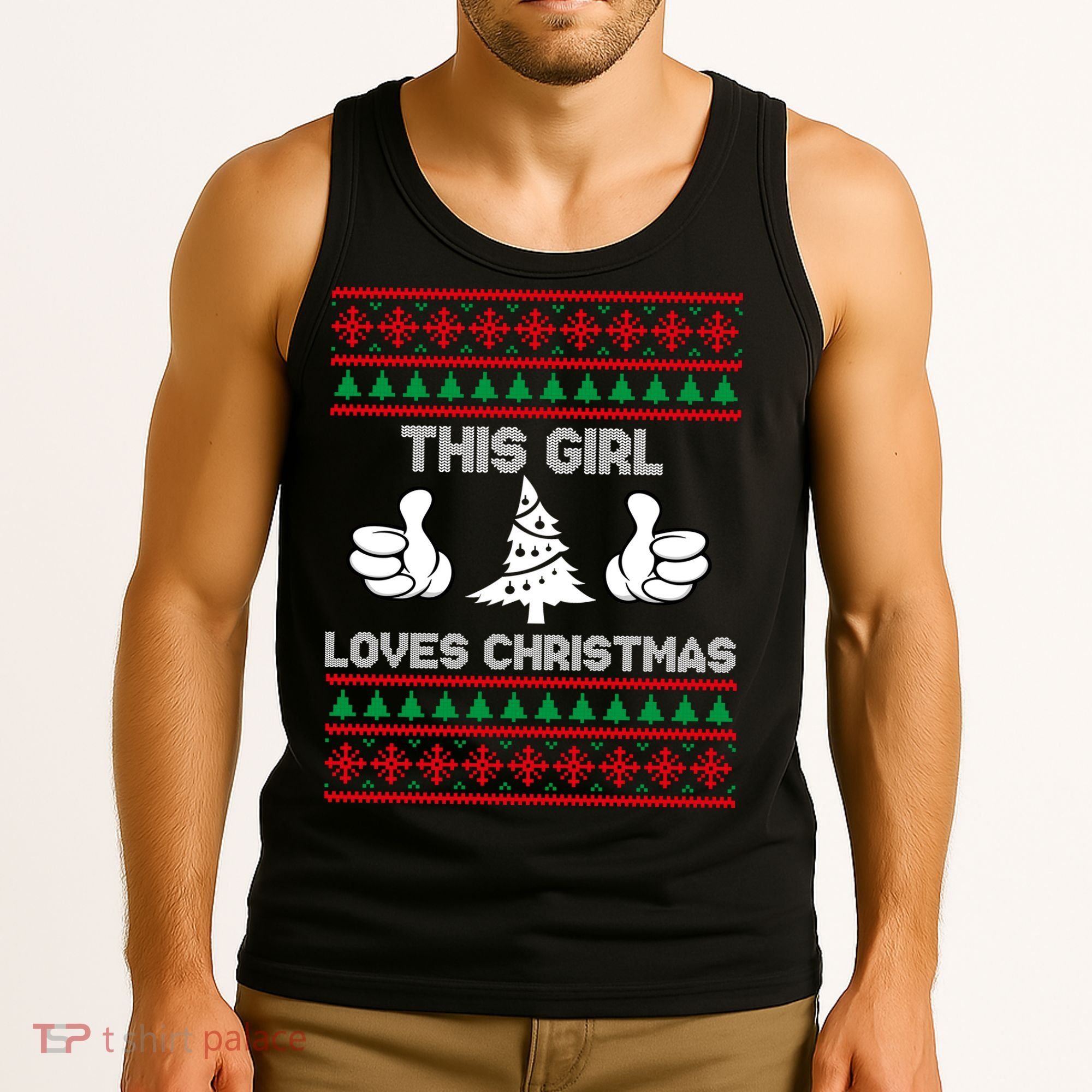 This Girl Loves Christmas Ugly Christmas Tank Top