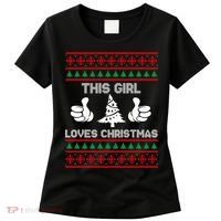 This Girl Loves Christmas Ugly Christmas Women's T-Shirt thumb 0