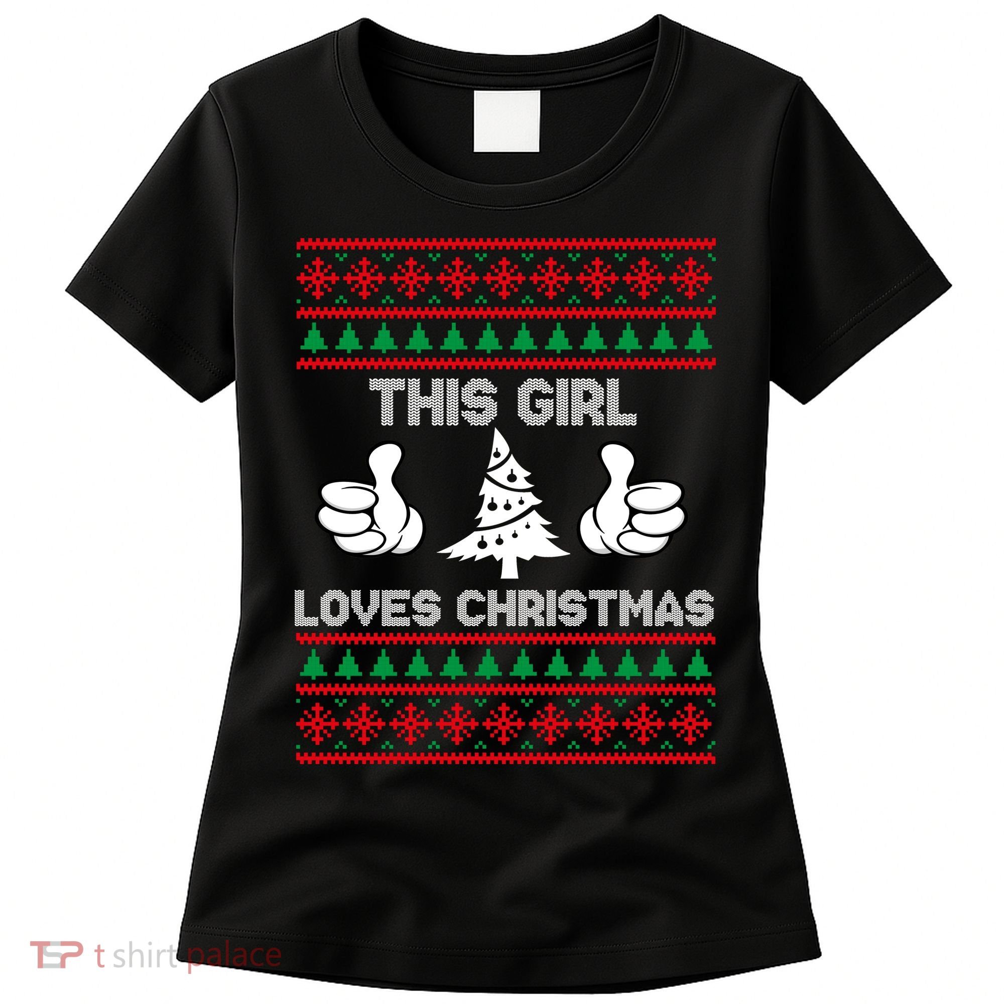 This Girl Loves Christmas Ugly Christmas Women's T-Shirt