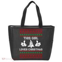 This Girl Loves Christmas Ugly Christmas Tote Bag thumb 0