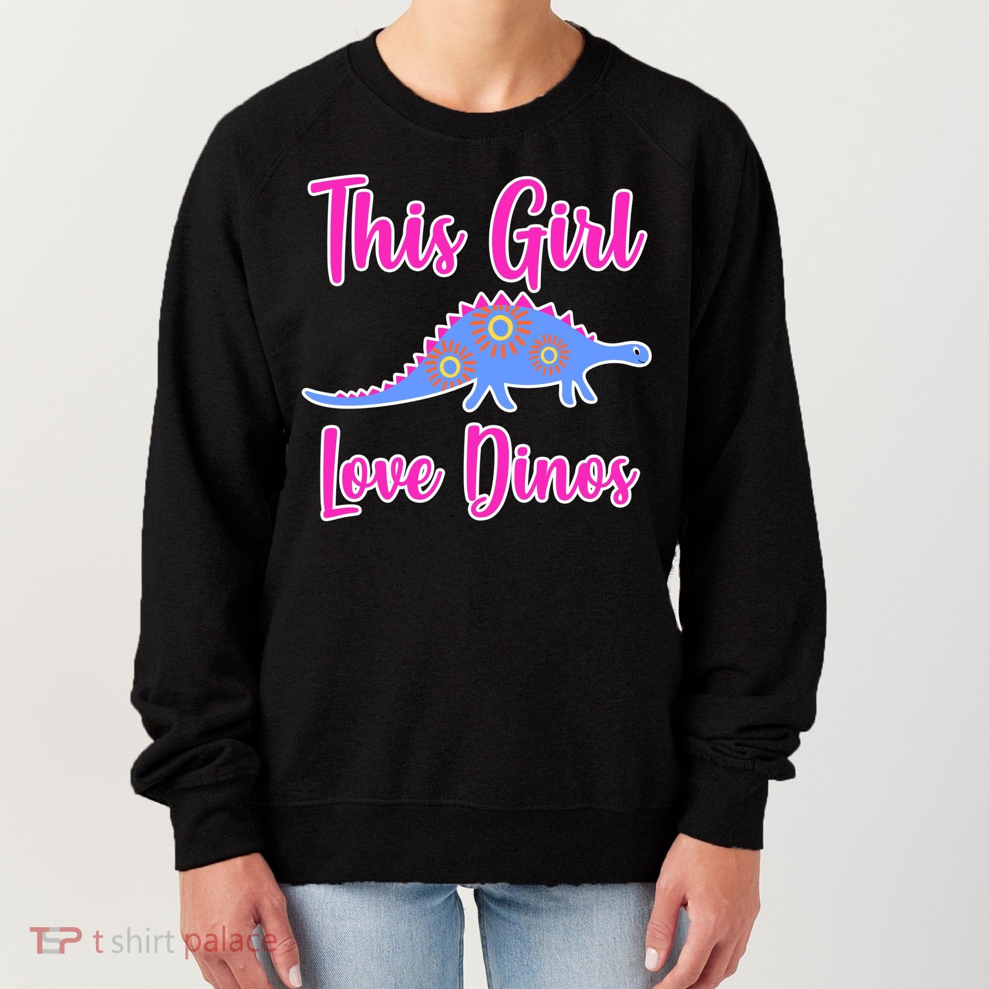This Girl Loves Dino Women's Sweatshirt