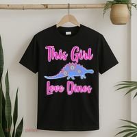 This Girl Loves Dino T-Shirt thumb 2