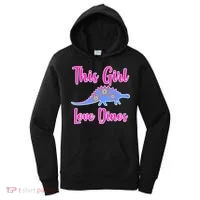 This Girl Loves Dino Women's Hoodie thumb 0