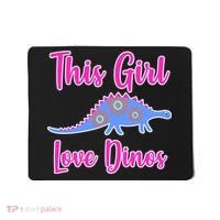 This Girl Loves Dino Mousepad thumb 0