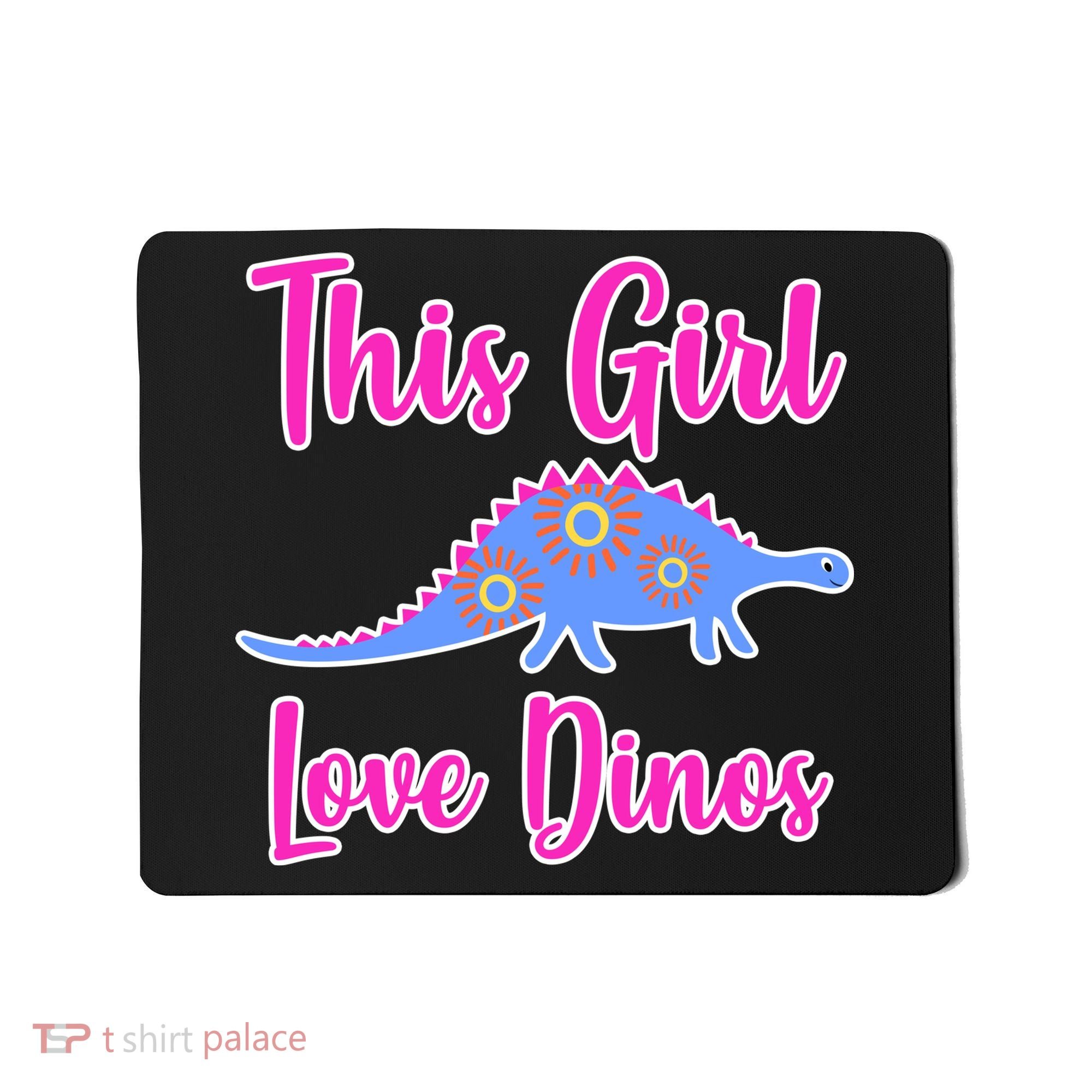 This Girl Loves Dino Mousepad