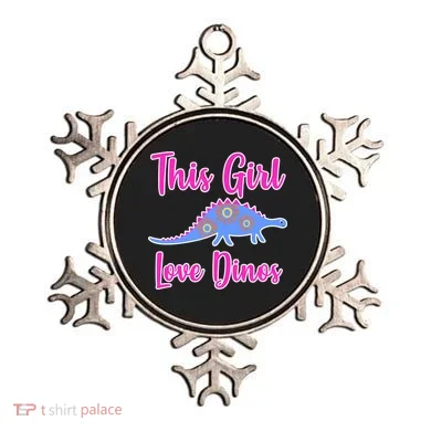This Girl Loves Dino Ornament