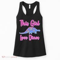 This Girl Loves Dino Women's Tank Top thumb 0