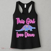 This Girl Loves Dino Women's Tank Top thumb 3