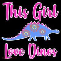 This Girl Loves Dino Baby Bodysuit thumb 2