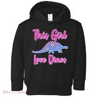 This Girl Loves Dino Toddler Hoodie thumb 0