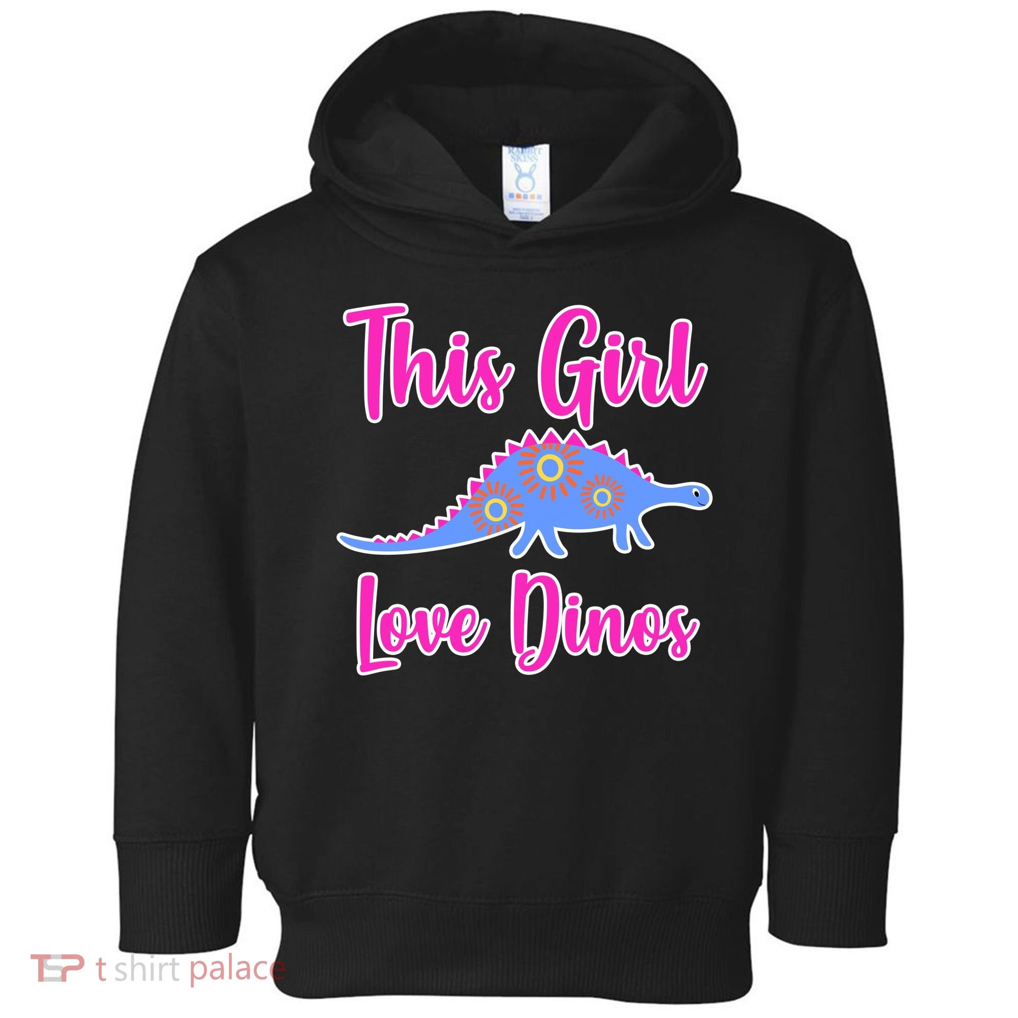 This Girl Loves Dino Toddler Hoodie