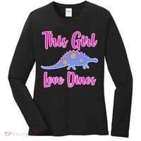 This Girl Loves Dino Women's Long Sleeve Shirt thumb 0