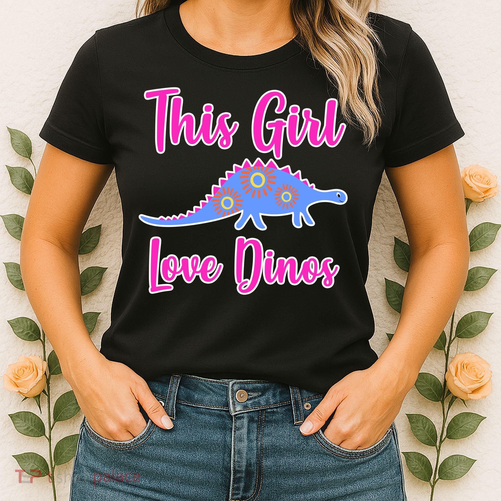 This Girl Loves Dino Women's T-Shirt