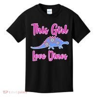 This Girl Loves Dino Kids T-Shirt thumb 0