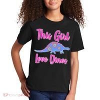 This Girl Loves Dino Kids T-Shirt thumb 2