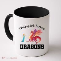 This Girl Loves Dragons Coffee Mug thumb 0