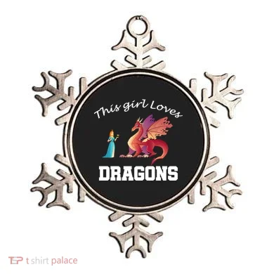 This Girl Loves Dragons Ornament