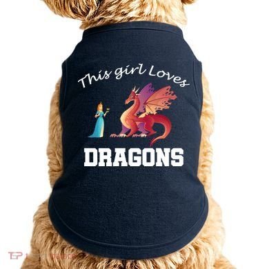 This Girl Loves Dragons Doggie Tank