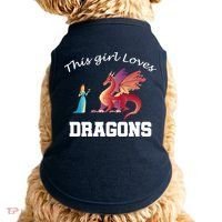 This Girl Loves Dragons Doggie Tank thumb 0