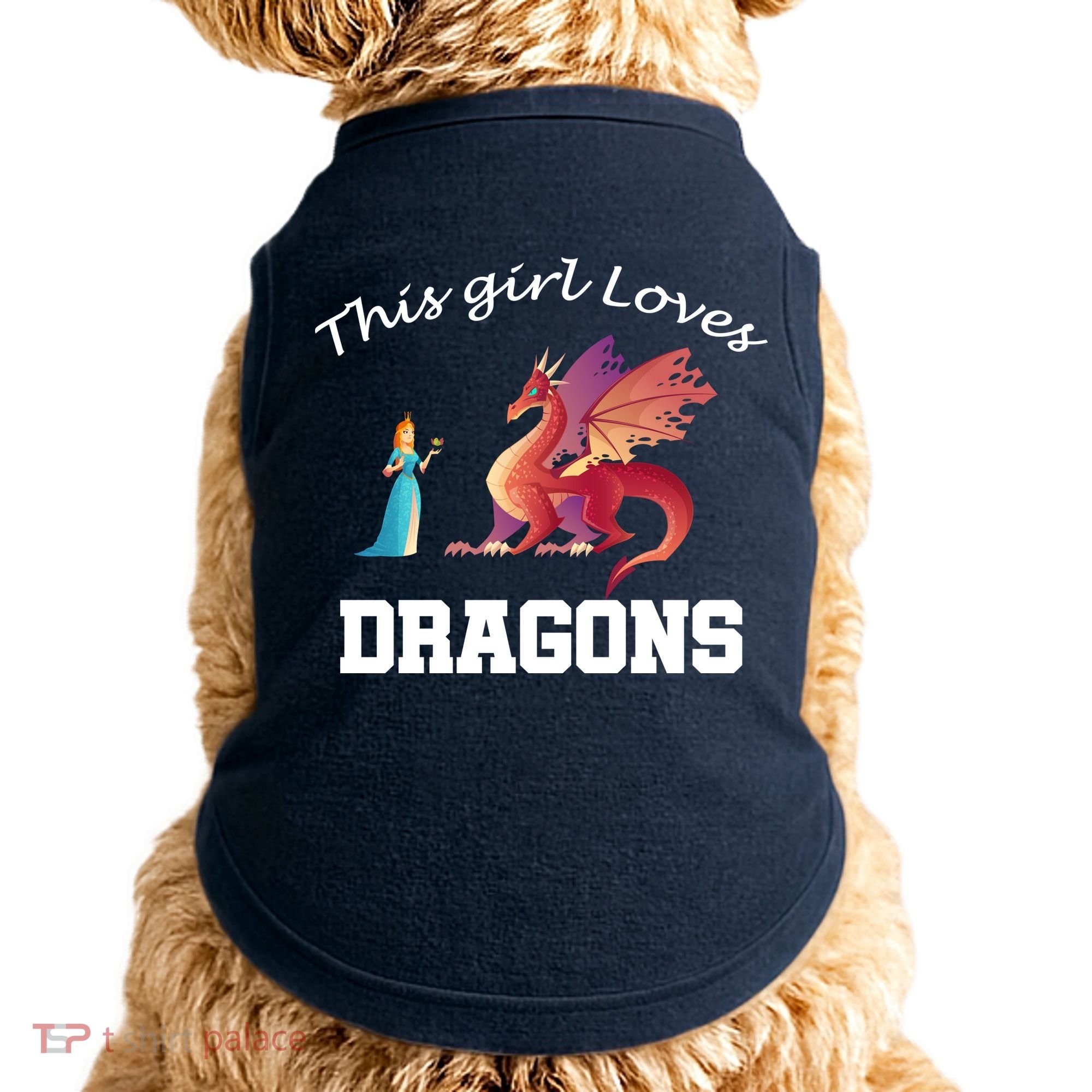 This Girl Loves Dragons Doggie Tank