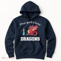 This Girl Loves Dragons Hoodie thumb 0