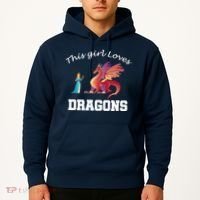 This Girl Loves Dragons Hoodie thumb 2