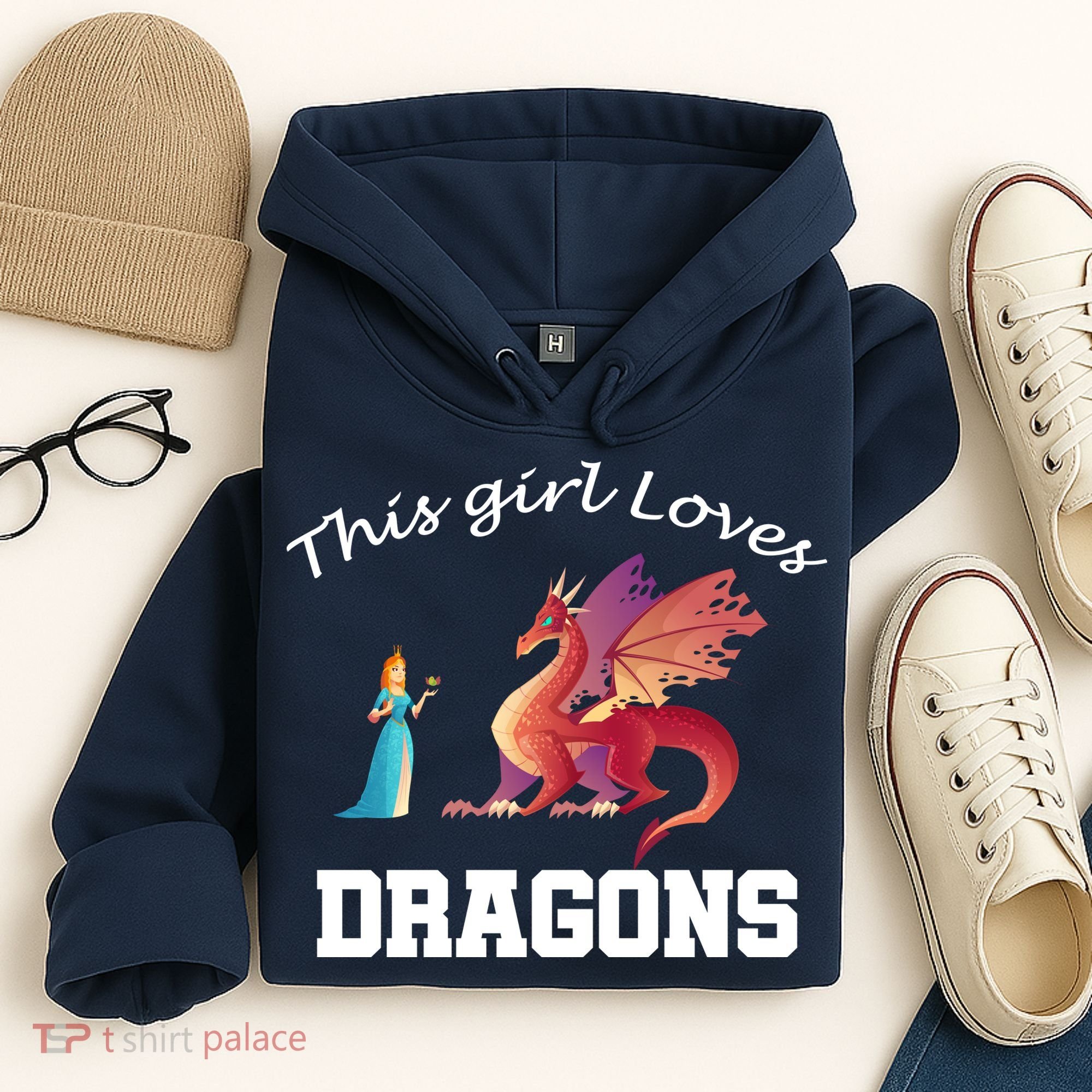 This Girl Loves Dragons Hoodie