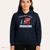 This Girl Loves Dragons Hoodie thumb 5