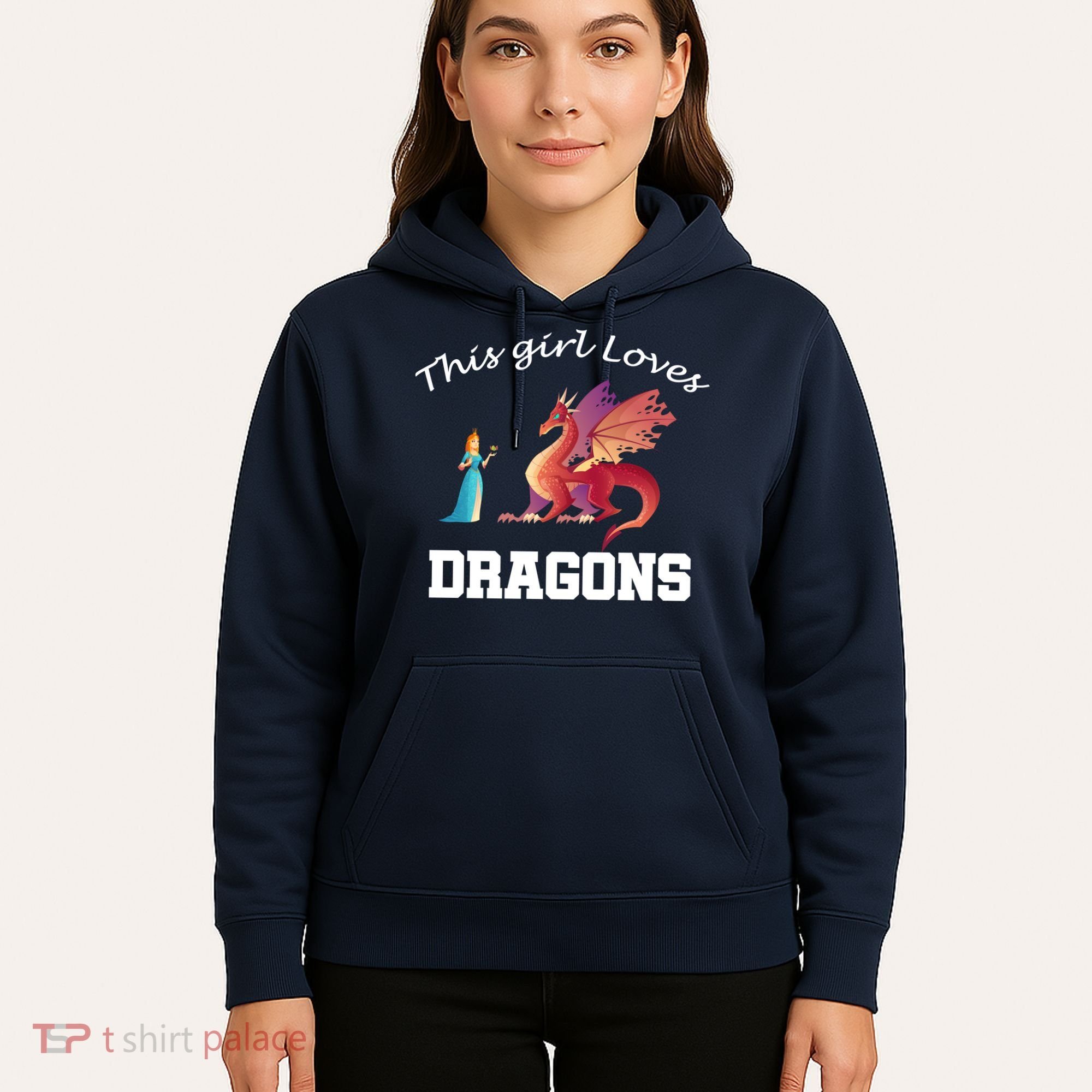 This Girl Loves Dragons Hoodie