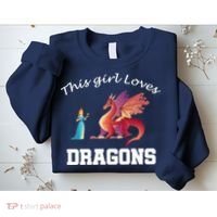 This Girl Loves Dragons Sweatshirt thumb 2