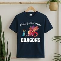 This Girl Loves Dragons T-Shirt thumb 2