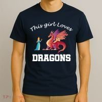 This Girl Loves Dragons T-Shirt thumb 3