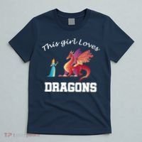 This Girl Loves Dragons T-Shirt thumb 5