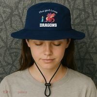 This Girl Loves Dragons Bucket Hat thumb 3