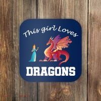 This Girl Loves Dragons Coaster thumb 0