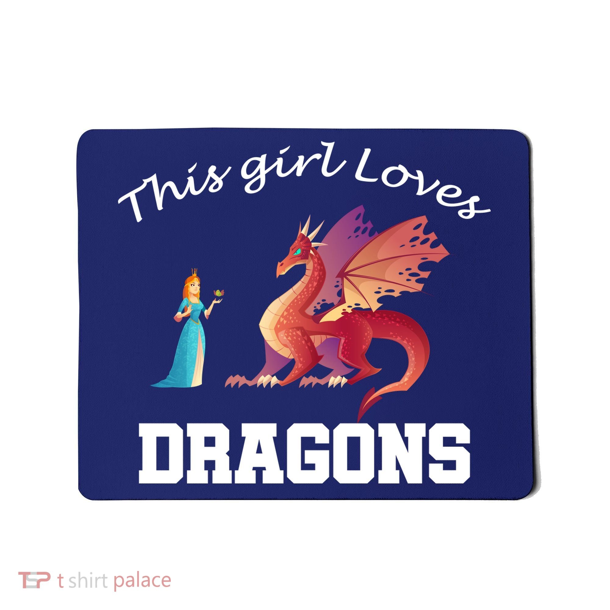 This Girl Loves Dragons Mousepad