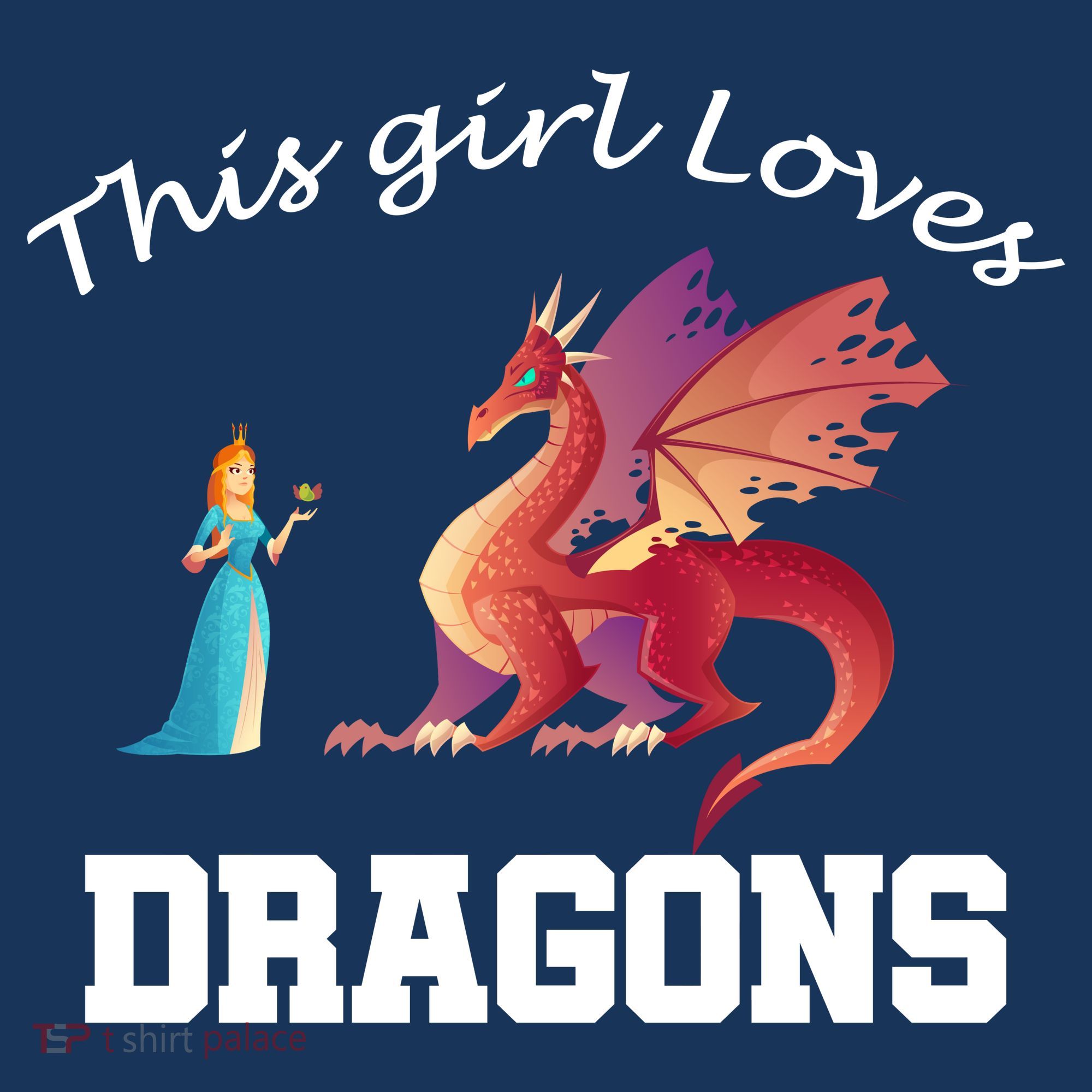 This Girl Loves Dragons Mousepad
