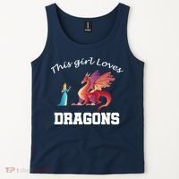 This Girl Loves Dragons Tank Top thumb 2