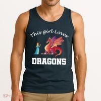This Girl Loves Dragons Tank Top thumb 3