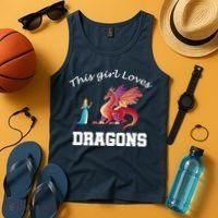 This Girl Loves Dragons Tank Top thumb 4